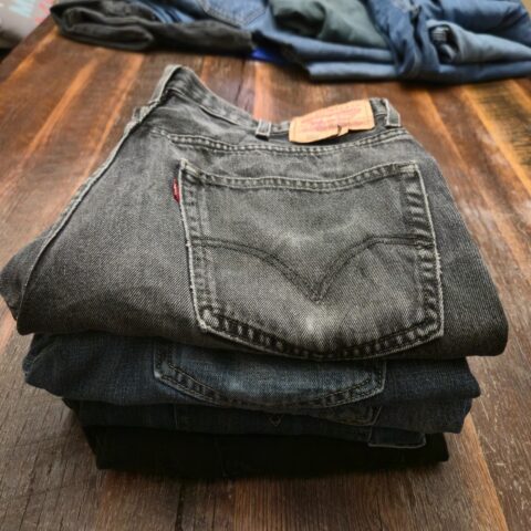 6 Pair Mens Levis Jeans Lot 34x30 505 541 569 Signature Blue Black Denim